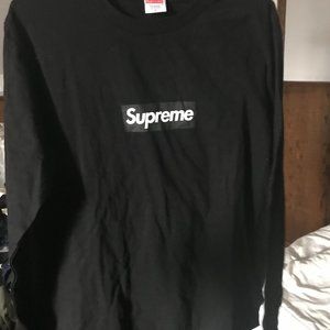 Supreme black Boxlogo long sleeve shirt